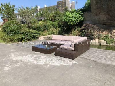Modern Customized Luxury Outdoor Garden Patio Rattan Wicker Leisure Sofa Furniture Set