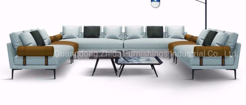 Modern Design Lounge Fabric Velvet Golden Home Furniture Couch Living Room Sofa