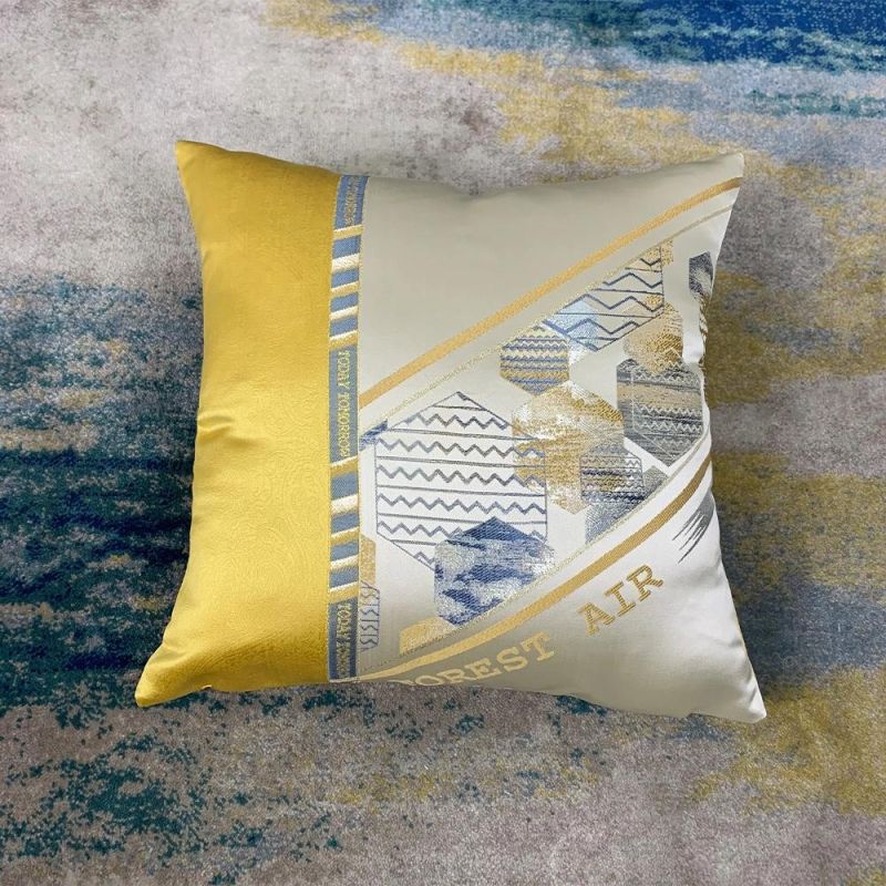 2022 Hot Shinny Jacqaurd Cushion Pillow Cushion for Home and Hotel Wholesale