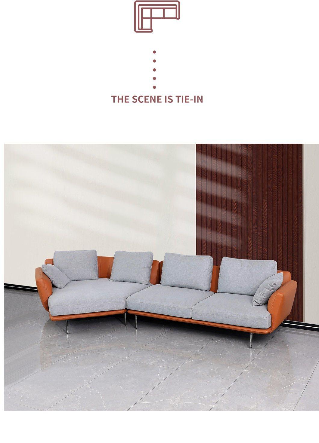 Hot Selling U Shaped Modern Home Furniture Living Room Sectional Fabric Sofa
