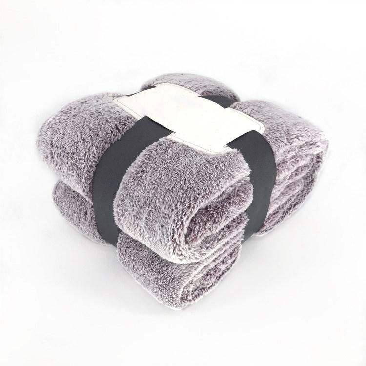 Super Soft 100% Polyester Plush Fuzzy Sofa Bedding Fluffy Fleece Fur Blanket