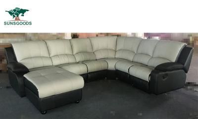 2021 Leather Manual Manual Recliner Modern Furniture Manufacturer Leather Corner Sofa