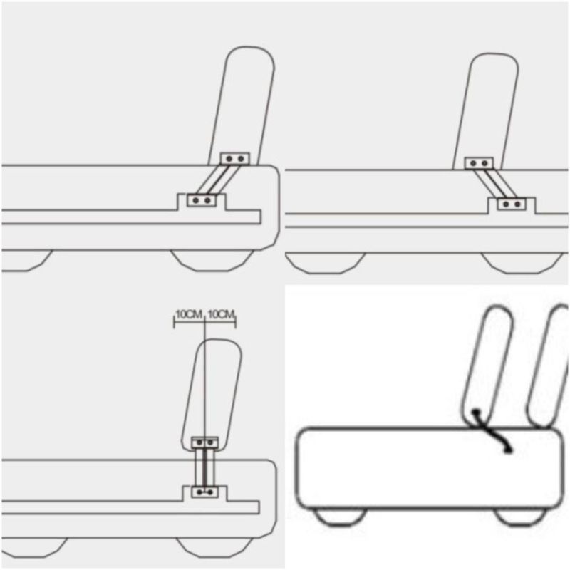 Chromed sofa backrest hinge metal folding sofa hinge pull out sofa bed parts Sofa Retractable Headrest