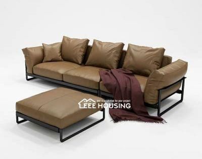 China Factory Supply Modern Leather Sofa Furniture for Home Living Room Couches &amp; Loveseats