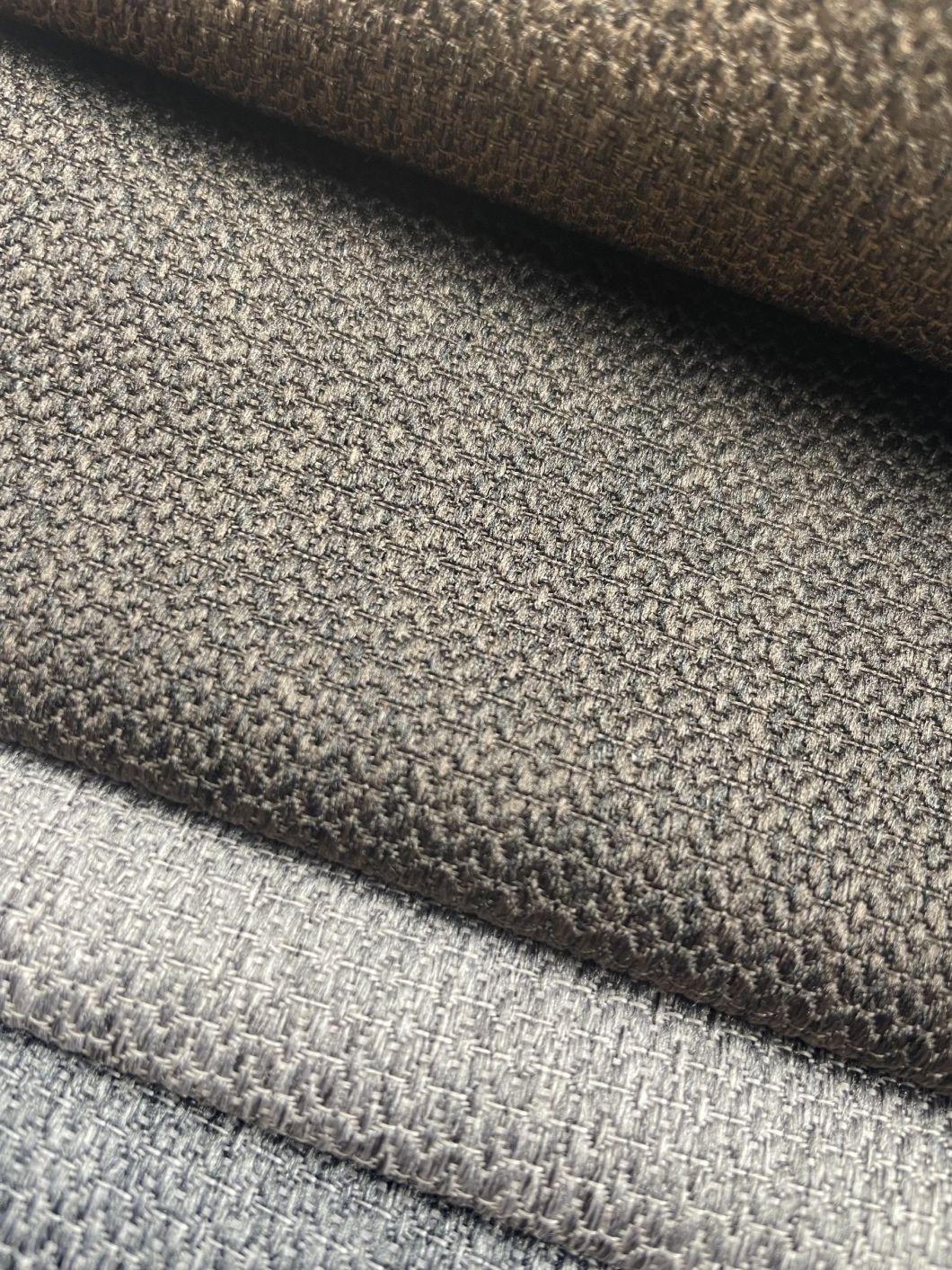 2022 China High Quality Polyester Plain Linen Upholstery Fabric for Sofa and Chair