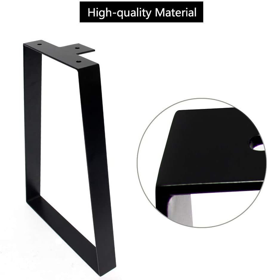 Powder Coated Steel Industrial Style Trapezoid Metal Furniture Hardware Steel Table Leg