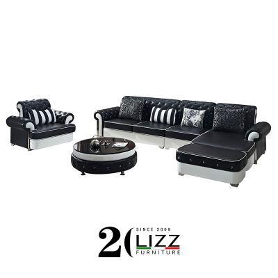 Modular Leisure Home Furniture Genuine Leather Sofa for Living Room
