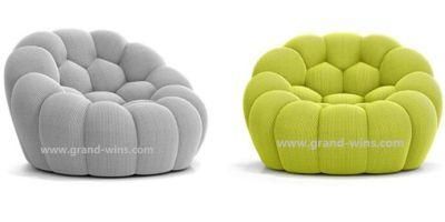 Living Room Football Design Fabric Sofa Modern Hotel Rochburg Bubble Sofa Armchair Couch