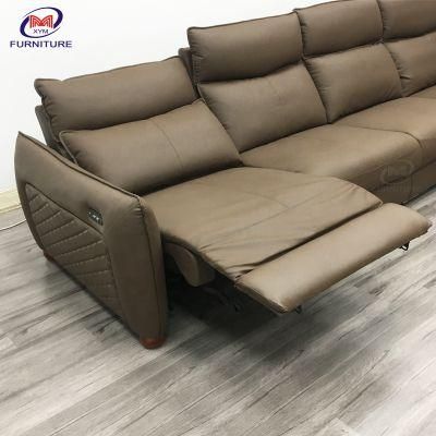 Full Mechanism System Double Seaters Leisure Lounge Modern Electric Recliner Sofa Set