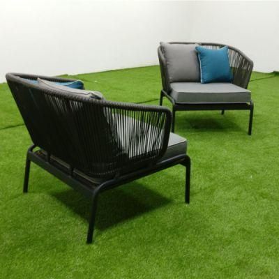 Aluminum Rope Woven Patio Furniture Set