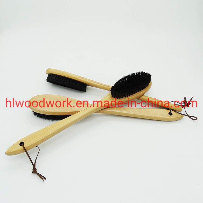 Hand Broom Cleaning Brushes-Soft Bristles Dusting Brush for Cleaning Car/ Bed/ Couch/ Draft/ Garden/ Furniture/Clothes, Birch Wood Handle Natural Sofa Brush