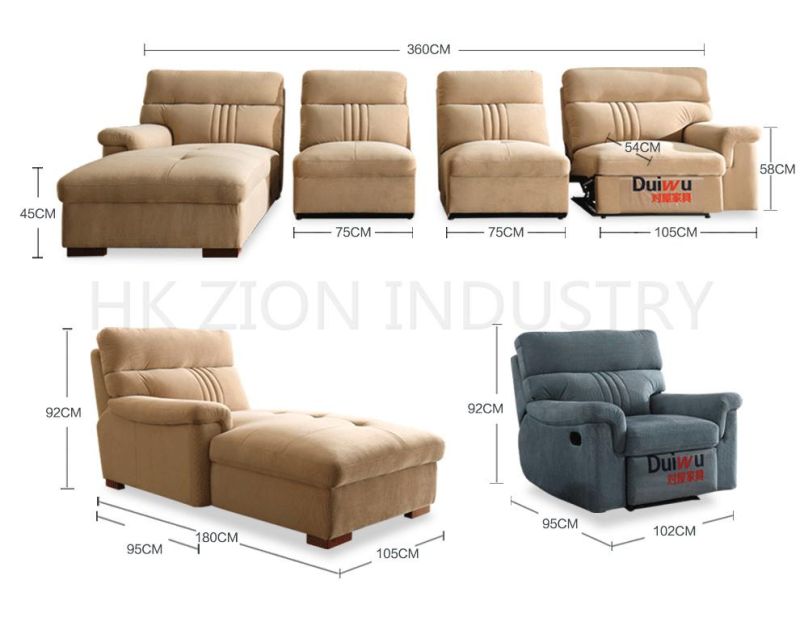 Minimalist 3 Seater Fabric Sofa Sectional Sofa Modern Furniture Living Room Sofa Bed European Style Sofa Set Hotel Furniture Home Sofa