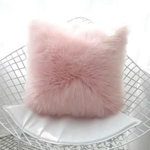 Faux Fur Pillow Cover Fluffy Throw Pillow Case for Sofa Bed