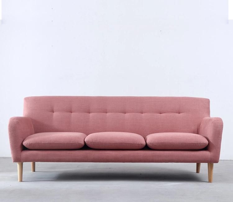 Home Style Sofa Furniture Antique Wood Fabric Sofa