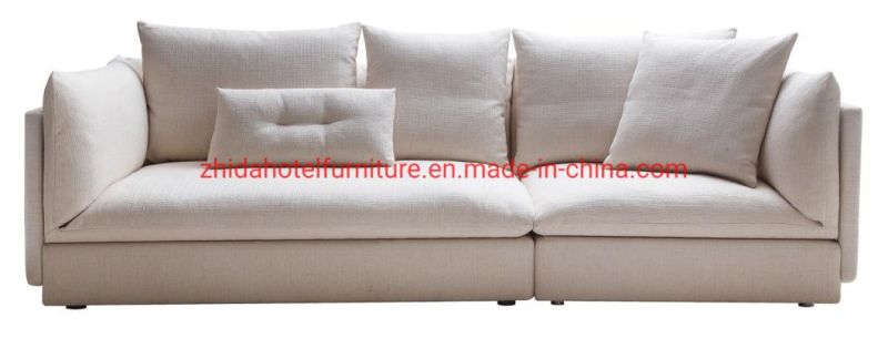 Foshan Modern Home Furniture 3 Seat Couch Living Room Fabric Sofa