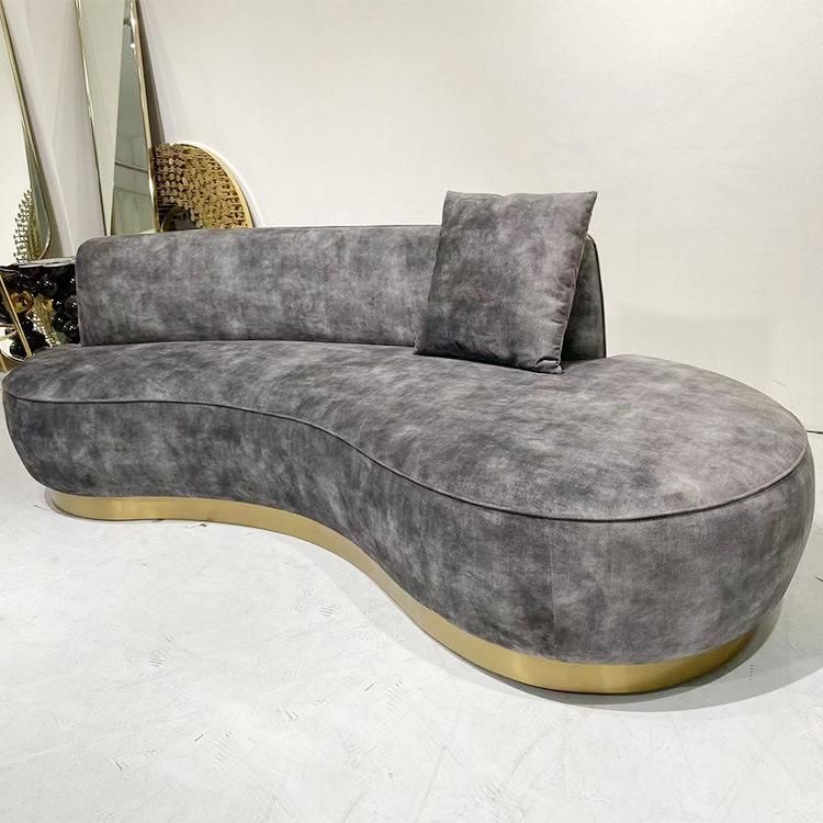 Modern Italian Style Interior Living Room Leisure Sofas Hotel Fabric Couch Sofa Set Furniture