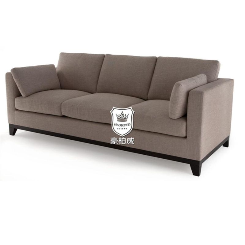 Comfortable Three Seating Sofa with Timber Base