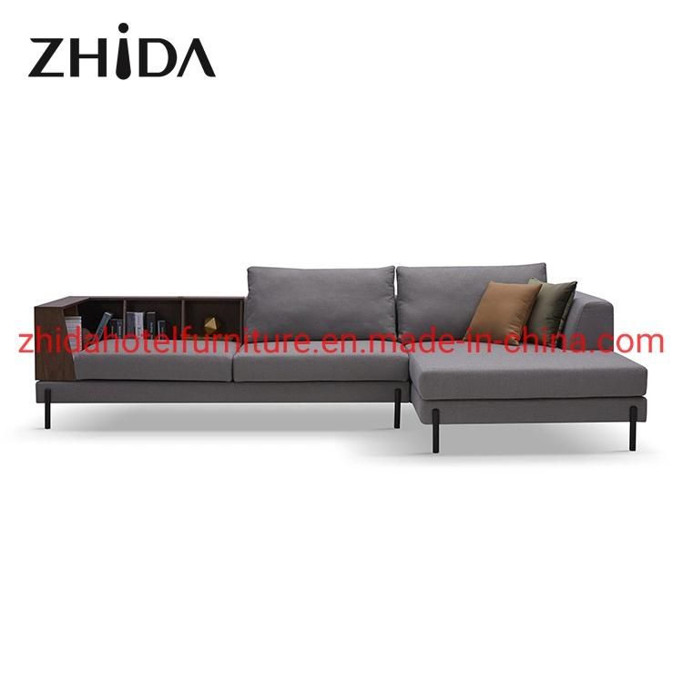 Customized 3-Seater Single Seat Solid Wood Leisure Armrest Fabric Sofa
