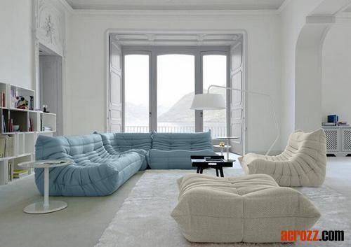 Modern Design Fabric Lounge Apartment Sofa Chair Original Design Sofa 2 Seater in Vintage Leather Lounge Chair