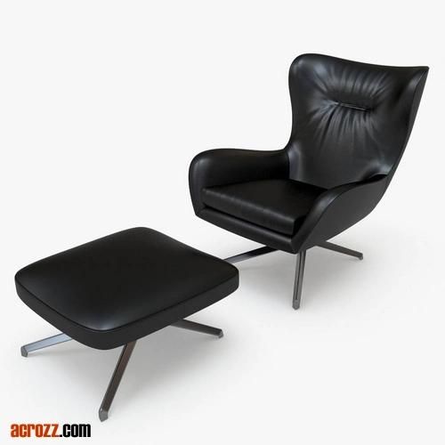 China Modern Design Fabric PU Lounge Sofa Chair Original Design Sofa in Vintage Leather Jensen Lounge Armchair