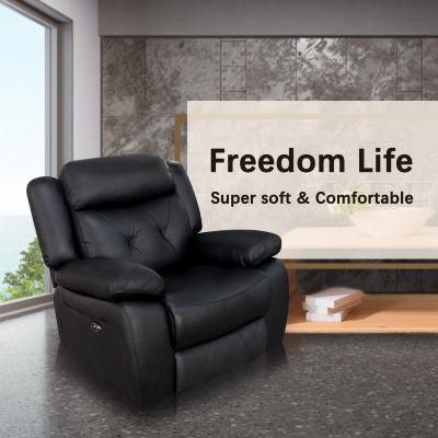 Multiple Color Fabric Home Theater Set Single Sofas Recliner Chair