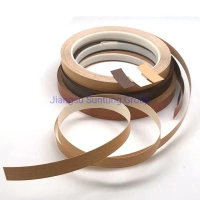 Best Wood Plastic Woodworking Preglued Textured Plain Edge Band Wrap PVC Banding Tape Adhesive