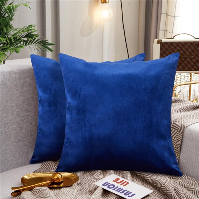 Solid Color Christmas Decorative Home Sofa Car Bed Throw Pillow Case