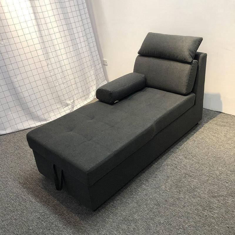 Faux Leather Sectional with Headrest Convert Type Sofa with Storage Locker