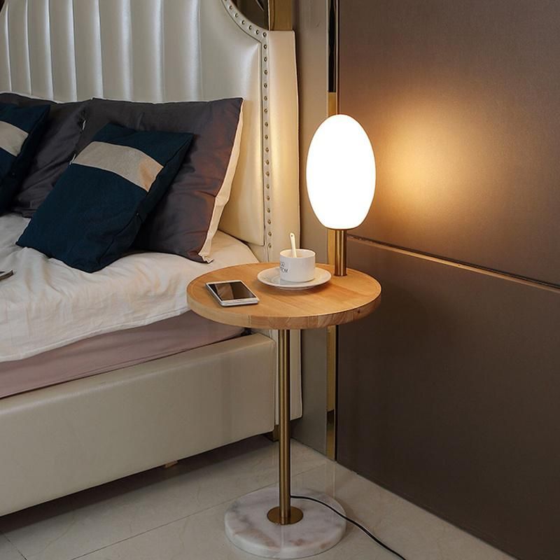 Light Luxury Sofa Side Bedroom Small Table Floor Lamp Bedside Living Room