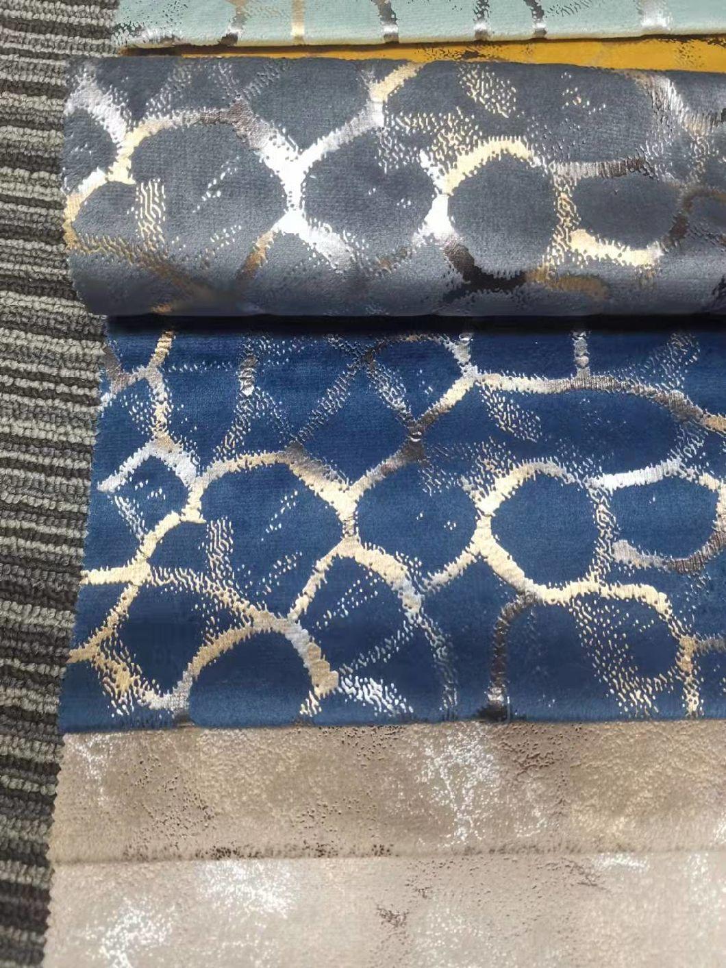 for Sofas or Curtains Dutch Velvet Bronzing Process Composite Fabric
