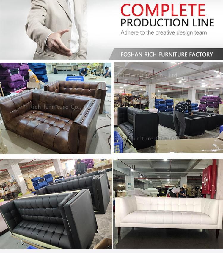 Classic Sofa Chair Luxury Furniture Design Living Room Leisure Couch White Leather Sofa