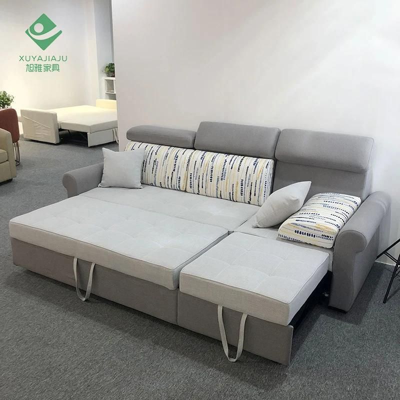 Simple Open Folding Sofa Cum Bed Mechanism for Furniture Home with Additional Movable Backrest