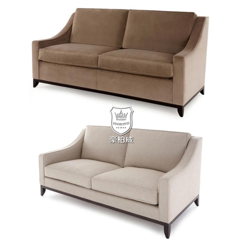Classically Durable Fireproof Fabric Hotel Sofa for Lobby