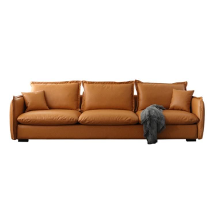 Factory Wholesale Living Room Furnituretop Leather Sofa
