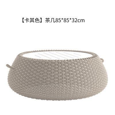 Nordic Outdoor Rattan Sofa Chair Hotel Courtyard Villa Balcony Rope Sofa Chair Combination