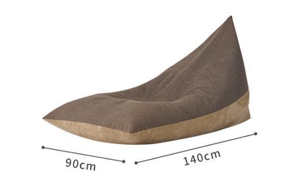 Wholesale Triangle Shape Bean Bag Chair Customized Design Bean Bag Filler Kids Bean Bag Cover Sofa Bed