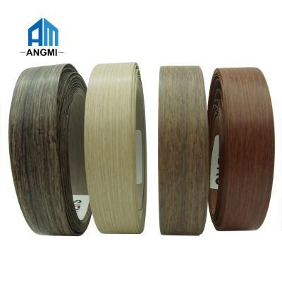 22*0.45mm High Closs Woodgrain Hot Selling Popular Design Furniture Decorative Accessories PVC Edge Banding