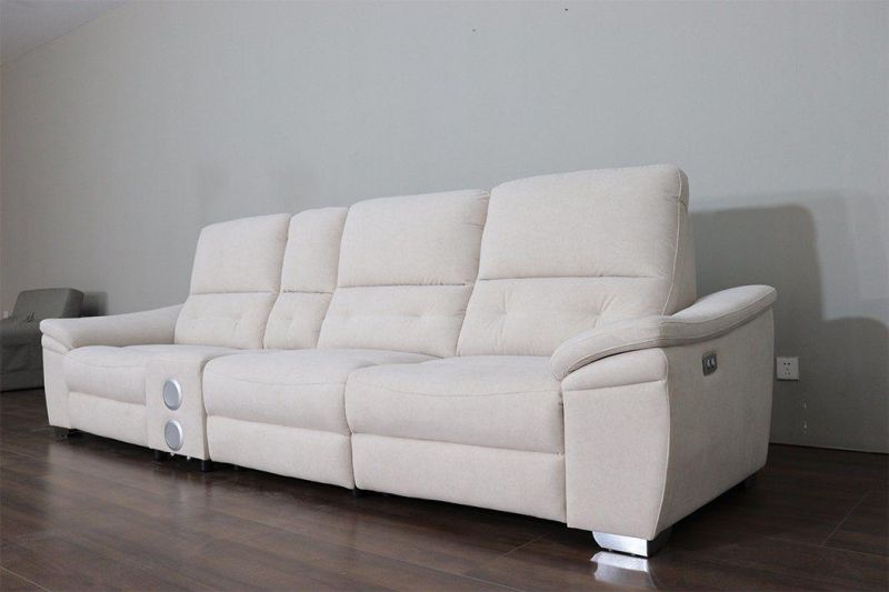 Living Room Sectional Fabric Sofa White Sofa Set Furniture