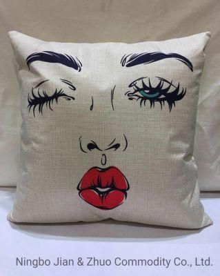 Custom Polyester Digital Printing Face Pillow Cushion