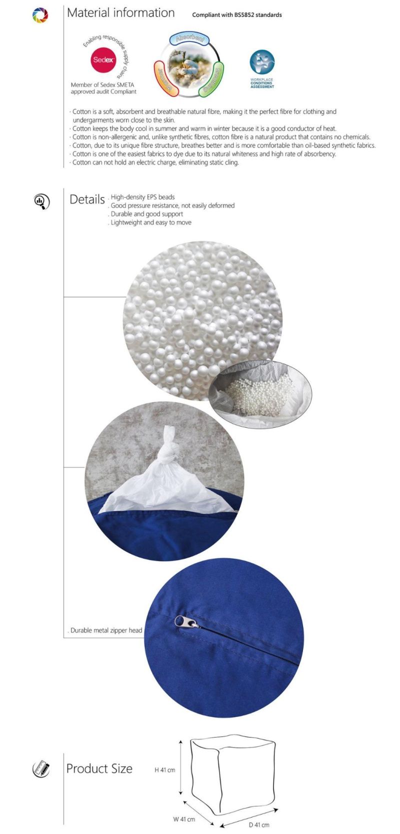 Cube Bean Bag Leisure Sofa