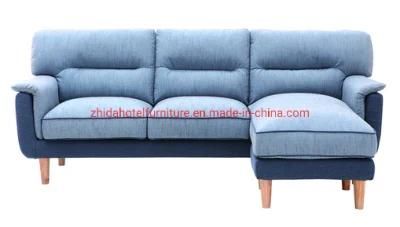 Modern L Shape Living Room Furniture Fabric Sofa for Hotel Reception