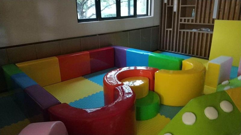 Plastic Kids′ Toys Indoor Soft Play Playground Equipment Children Sofa PVC Sponge Furniture & Decor with ASTM Certificate