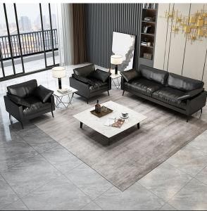 New Factory Modern Office Home School Chair Furniture Leather Sofa Coffee Table Set