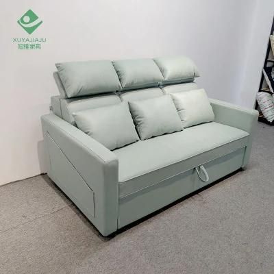 Luxury Modern 3 Seat Sofa Bed with Storage Locker Under Couch