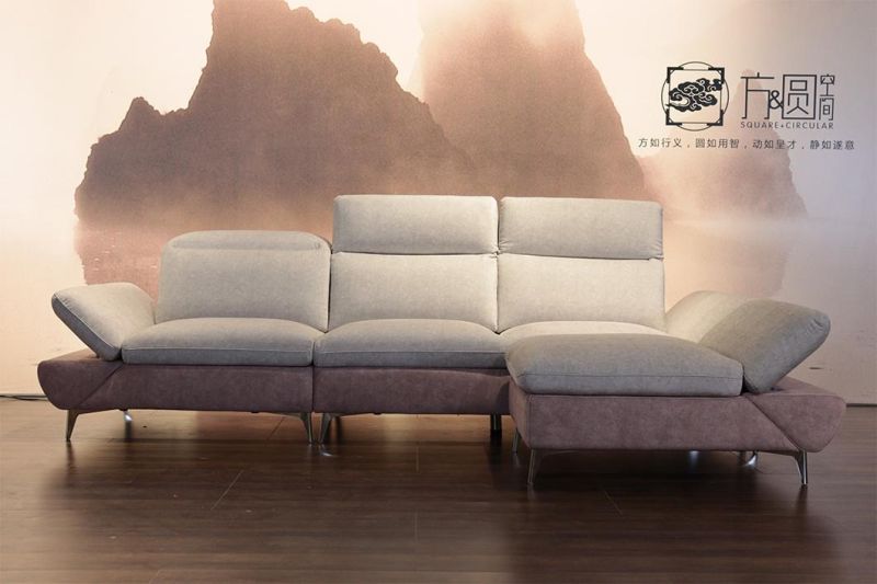 Italian High Quality Moden Adjustable Luxury Living Room Fabric Sofa Sets