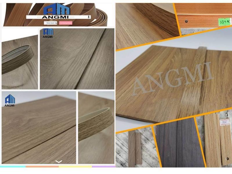 Hot Sale White/ Wooden Grian MDF Edge Banding Strips/PVC Lipping / Plastic Tape/ Office Furniture Edge Banding