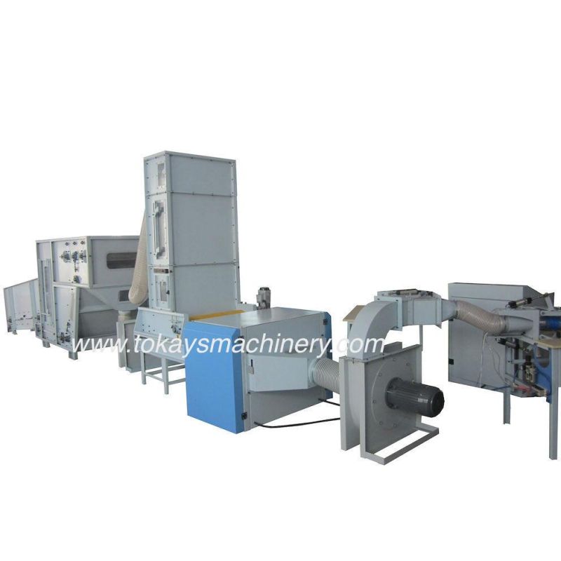 Automatic Fiber Pillow Filling Stuffing Machine with PLC Control System