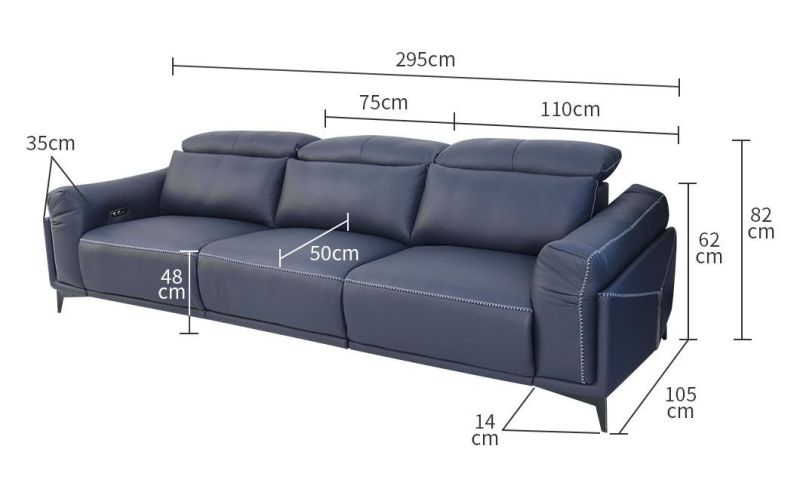 Premium Home Furniture Office Hotel L Shape Corner Leather Sofa