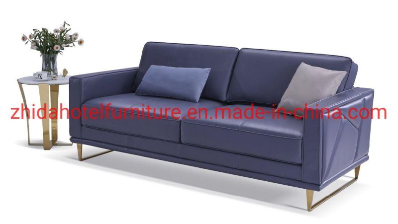 Nordic Italian European Luxury Furniture Genuine Leather Sofa for Home