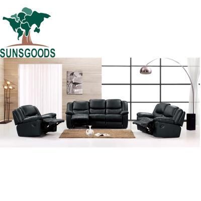 Good Quality Black Leather Couch Living Room Furniture Sofa Design Modern Sofa